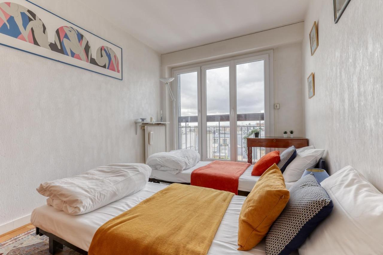 Appartement Large And Bright 2 Bdrs Flat With View - Paris 20 Extérieur photo